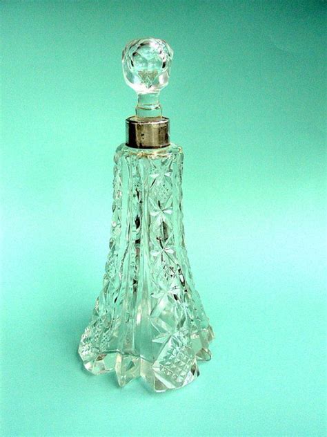 Vintage Victorian Perfume Bottle With Glass By