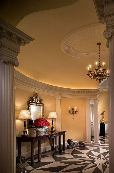 Love This Marbled Entry Way Floor Curved Walls With Pillars Domed