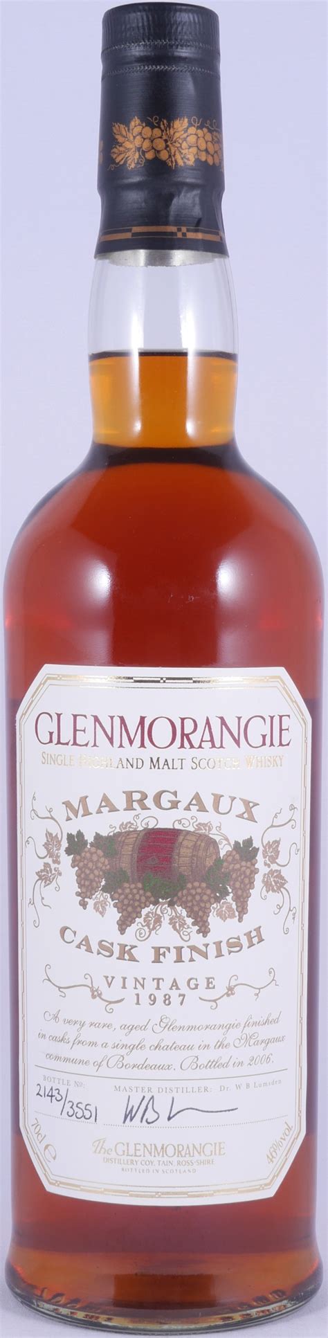 glenmorangie 1987 18 years chateau margaux cask finish highland single malt scotch whisky 46 0