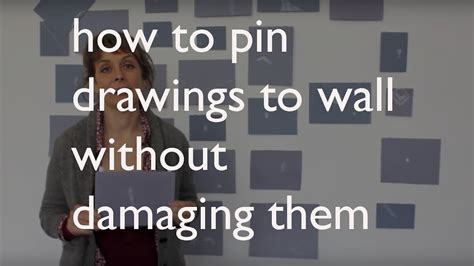 How To Pin Drawings To Wall Without Damaging Them Youtube