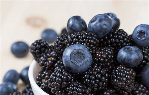 Blueberries And Blackberries Stock Image Image Of Berry Food 121697235