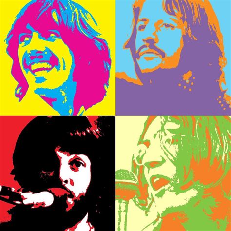 The Beatles By Andy Warhol With Photoshop Kunst Popart