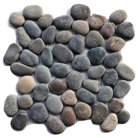 Solistone River Rock Pebbles 10 Pack Baluran 12 In X 12 In Pebble Floor