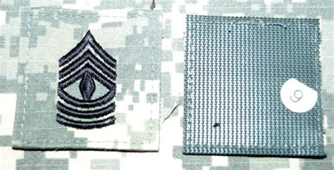 Us Army First Sergeant 1sg Rank E 8 Acu Pattern Hook Loop Military