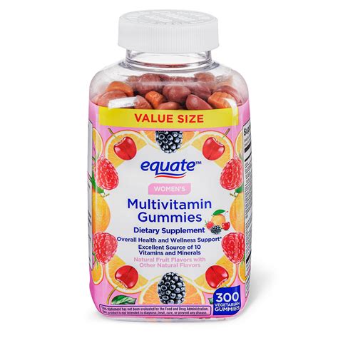 Equate Womens Multivitamin 300 Vegetarian Gummies