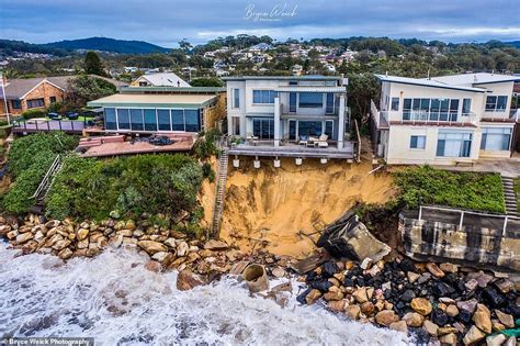 Storms Batter The Nsw Coastline Leaving Homes Teetering On The Edge At