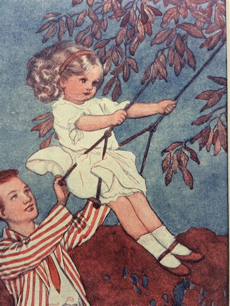 1926 Original Vintage Childrens Book Illustration Matted And