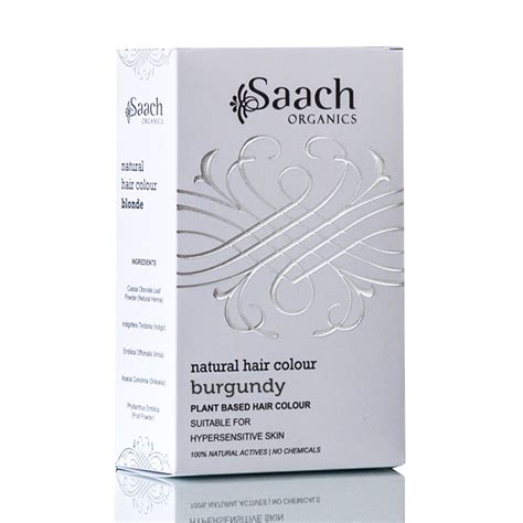 Organic Hair Dye In Burgundy By Saach Organics Eluxe Exclusives