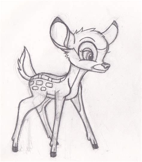Drawn Disney Bambi 11 In 2019 Disney Character Drawings Drawing