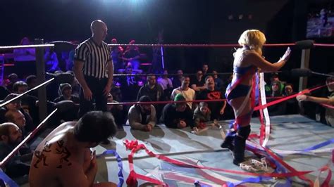 Kimber Lee Forces David Starr To Submit Beyond Wrestling Hit And Run Intergender Chris Hero