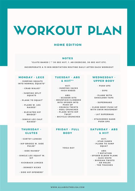 Keep them at the same height as when you started. My Quarantine Home Workout Plan || FREE TO DOWNLOAD