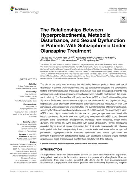 pdf the relationships between hyperprolactinemia metabolic disturbance and sexual