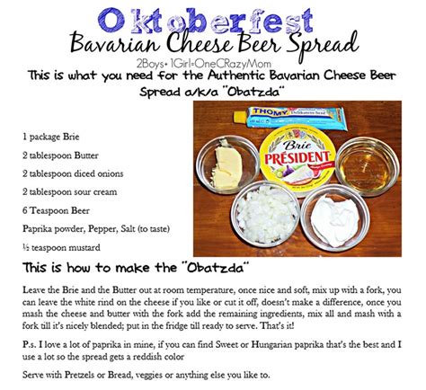 Celebrating Oktoberfest With An Authentic Bavarian Cheese Beer Spread