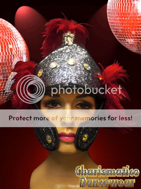 charismatico red silver divas cabaret drag queen mohawk shield warrior headdress ebay