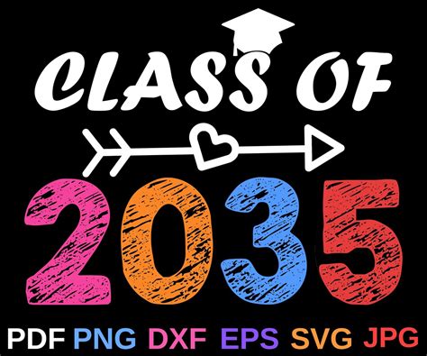 Class Of 2035 Svg Pre Kindergarten Graduation Shirt Back Etsy Australia