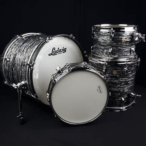 Ludwig Classic Maple 20 12 14 3pc Shell Pack Vintage Black Oyster 83031