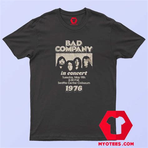 Vintage Bad Company In Concert 1976 T Shirt Cheap