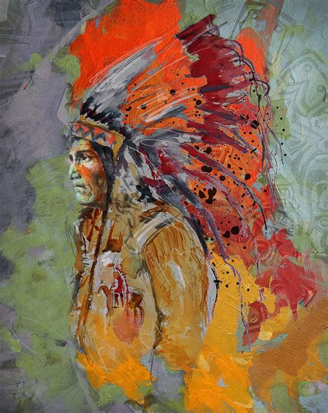 First Nations 9 B Painting By Corporate Art Task Force Fine Art America
