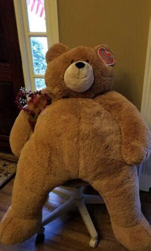 Vermont Teddy Bear Big Hunka Love 4 Foot Brown Teddy Bear With Tags 3784544670