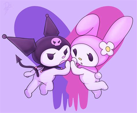 Kuromi And Melody By Dydys On Newgrounds