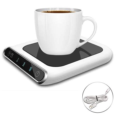 Coffee Cup Warmer For Desk 3 Gears Adjustable Temperature Coffee Mug