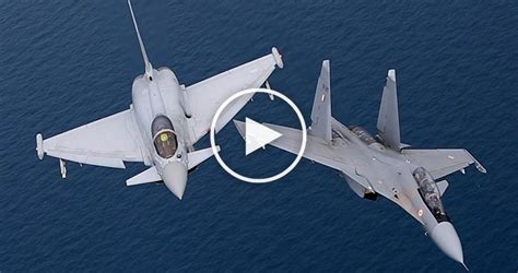 Iaf Sukhoi Su 30mki Vs Raf Euro Fighter Typhoon Fighter Jets World