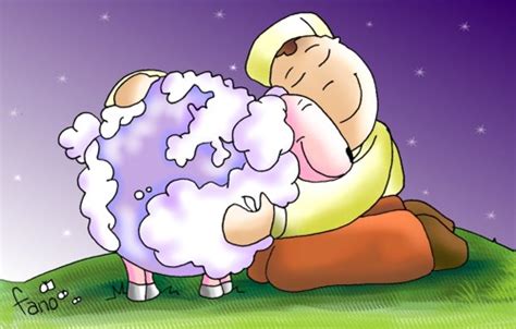 Imágen de un pastor con sus ovejas Imagui
