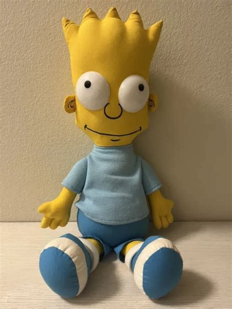 Vintage Bart Simpson Collectible Dan Dee Plush Stuffed Rag Doll Groening 1990 34 99 Picclick