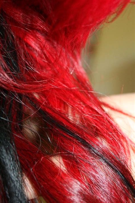 Red And Black My Hair Funky Hair Colors Funky Hairstyles Pure