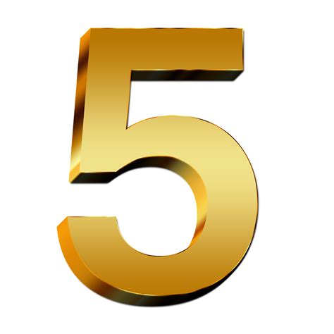 Number 5 Transparent Images | PNG Play