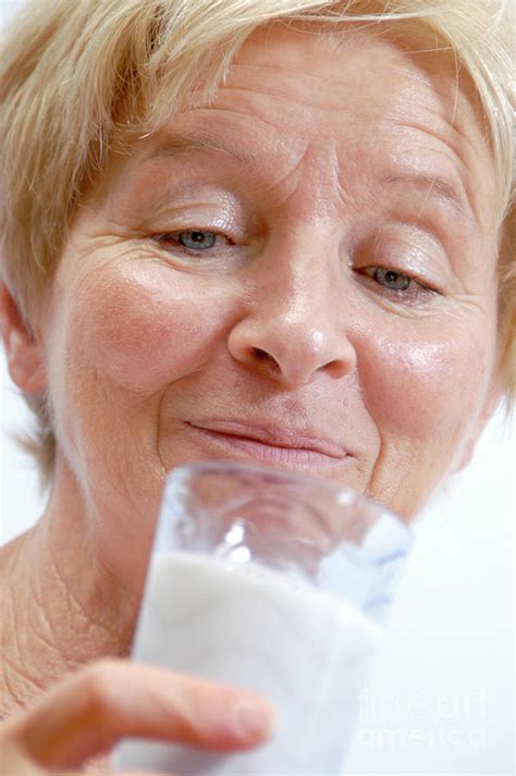 Woman Drinking Milk Photograph By Aj Photoscience Photo Library Fine Art America