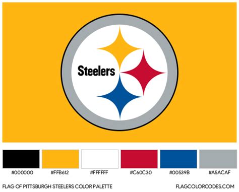 Pittsburgh Steelers Flag Color Codes