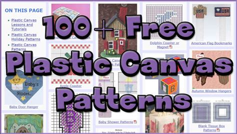 This is a large library of free downloadable painting templates to trace onto a canvas. More and Better Free Plastic Canvas Patterns - AllCrafts ...