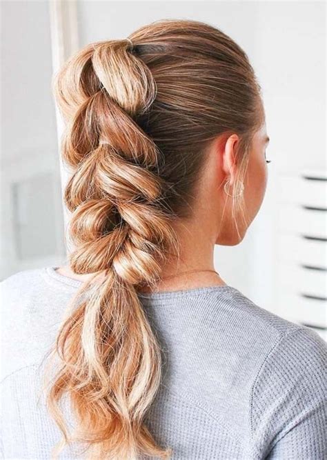 Stunning Pull Through Braids And Wedding Hairstyles In 2019 Pretty Braided Hairstyles Cool