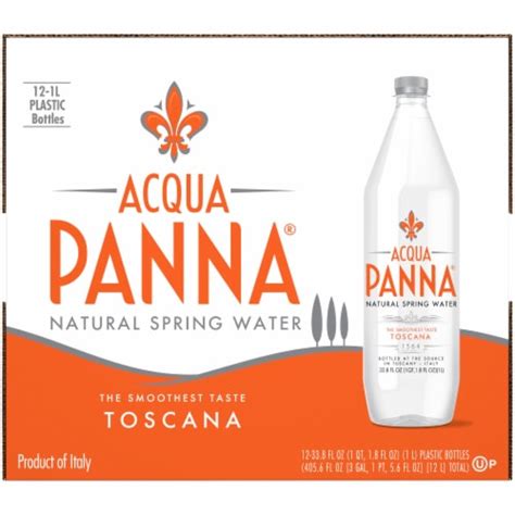 Acqua Panna Toscana Natural Spring Water 12 Bottles 1 L King Soopers