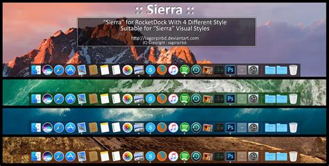 Skin Mac Os Sierra By Sagorpirbd For Rocketdock Interface Personalization