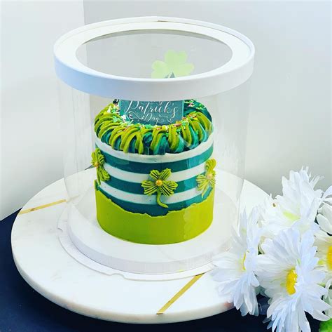 85 Diameter By 625 Tall Clear Round Cake Box Etsy