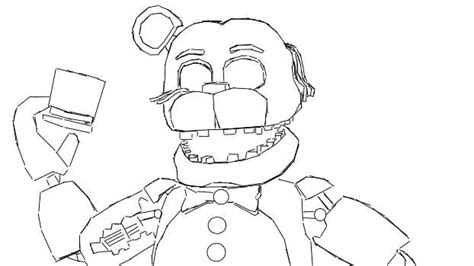Golden Freddy Coloring Pages Printable