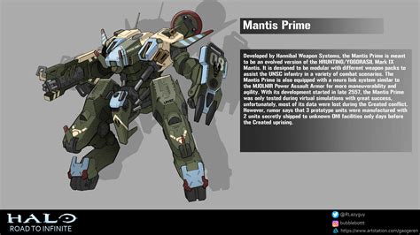 Halo Road To Infinite Fanart Mantis Prime I Add Many Little
