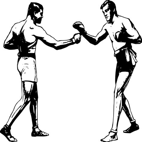Download Boxer Clipart Boxing Fight Two Boxers Png Transparent Png