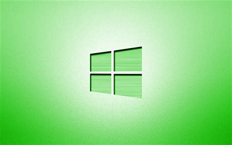 Windows Green Logo Wallpaper