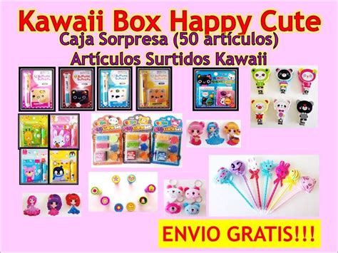 Kawaii Box Caja Sorpresa 50 Hermosos Articulos Kawaii Envio 56900