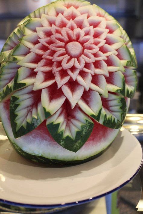 42 Watermelon Carvings Ideas Watermelon Carving Watermelon