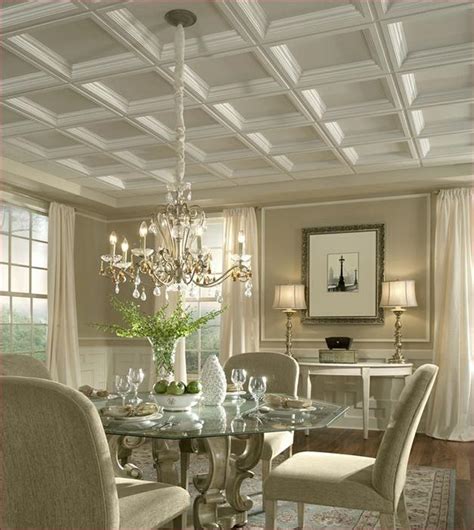 Fasade coffer 2x2 suspended panels in gloss white are crisp and clean and fit any decor style. Armstrong Coffered Ceiling Tiles - Tile #1978 | Home ...