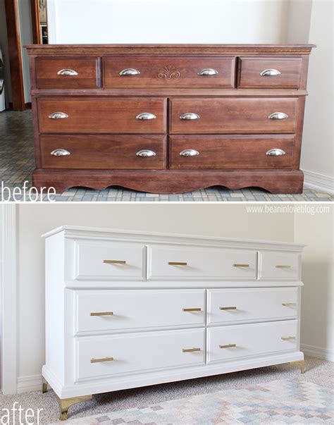 Updating An Old Dresser A Makeover Bean In Love