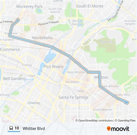 10 Route Schedules Stops And Maps 10 Whittier Blvd Updated
