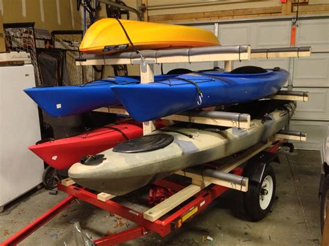 Homemade Kayak Trailer Rack Boten