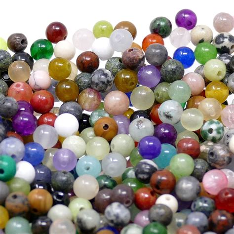 4mm Semi Precious Round Bead Mix 100pcs Beads And Beading Supplies