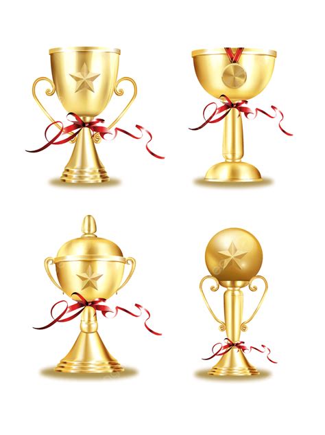 Troféu Tridimensional De Gradiente Dourado Png Dourado Ouro