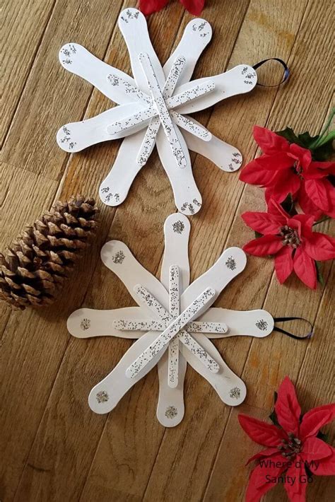 Snowflake Ornament Christmas Craft For Kids Easy Diy Project